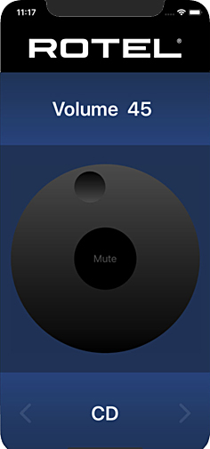 Rotel iOS Bedien App_web